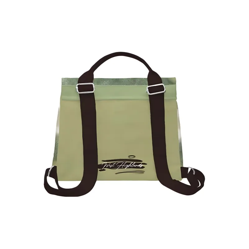 AOSONG Suede Technology Fabric Backpack Regular Women's Green/Brown/Black-1