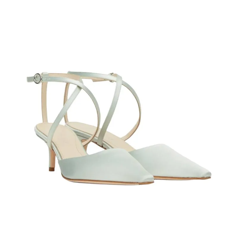 Aeyde Salome Slim Heel High Heels 5cm Women's Light Blue-3
