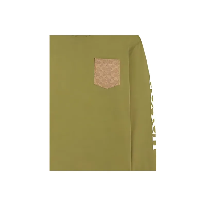 COACH SS23 T Shirt Men's Olive Green-4