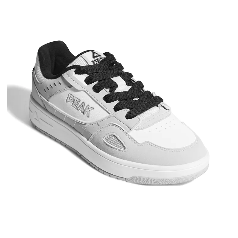 PEAK Taichi Soft Joy Cushioning Abrasion Resistant Lightweight Slip Resistant Low Top Skateboard Shoes Men's Smoke Gray-2