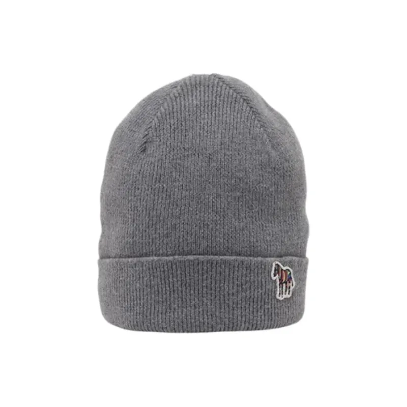 Paul Smith Knitted Fabric Beanies Unisex Gray-0