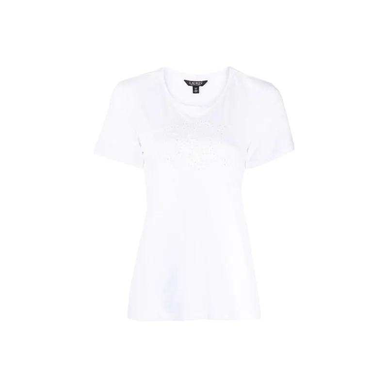 Lauren Ralph Lauren Katlin Embroidered T shirt-0