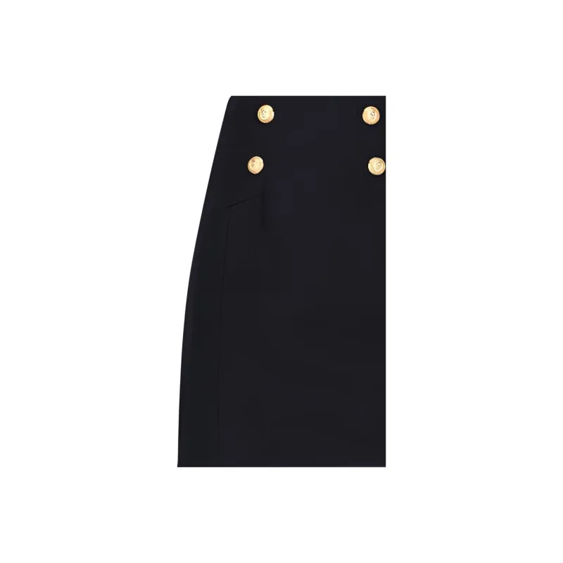 BALMAIN Casual Short Skirts Women's Black-4