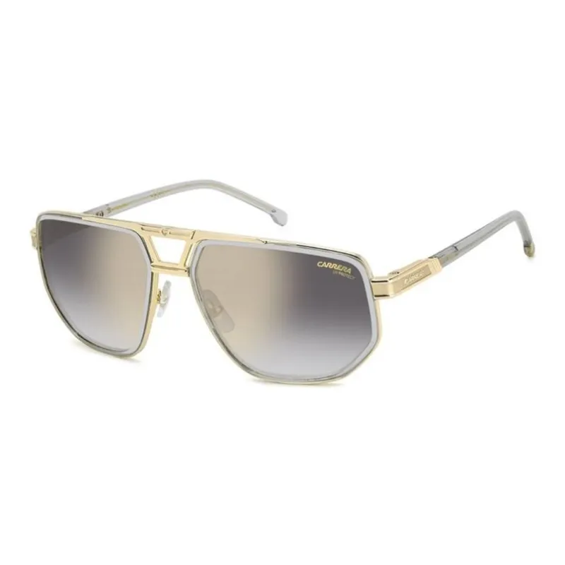 CARRERA Metal Aviator Sunglasses Men's Gray Gold-0