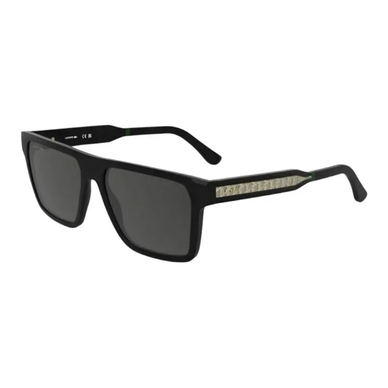 LACOSTE Acetate Square Sunglasses Men's Black-0