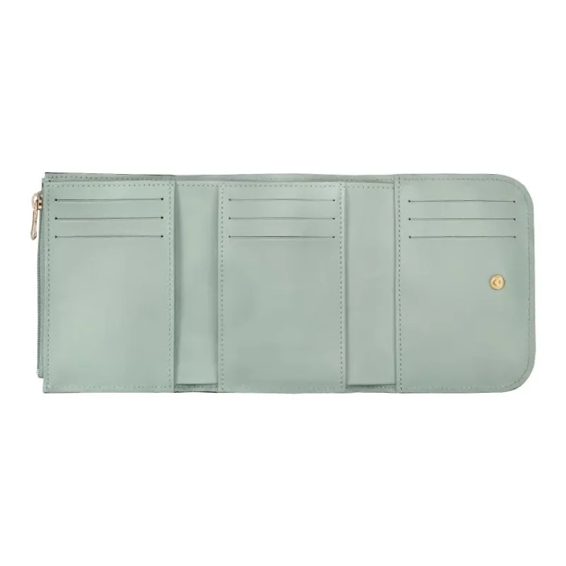 LONGCHAMP Calfskin Wallet Women's Green-1