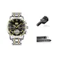 Gold Black Dial Steel Band[Box+Strap+Watch Adjuster]