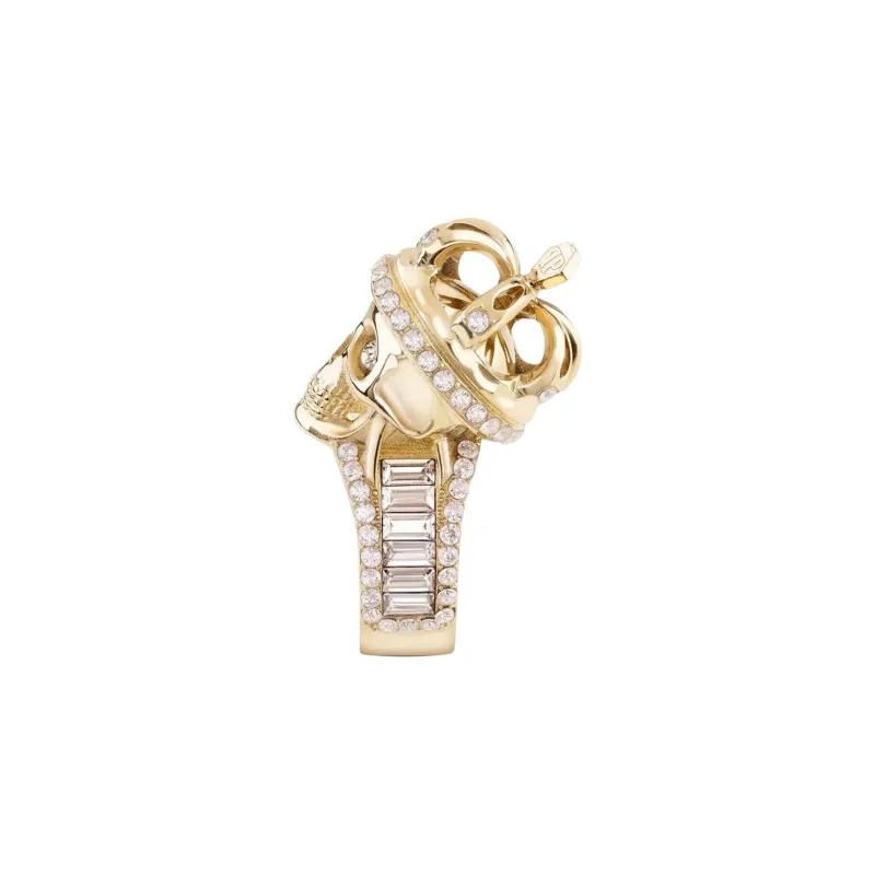 PHILIPP PLEIN Stainless Steel, Diamond, Gold Rings Women's Gold-1