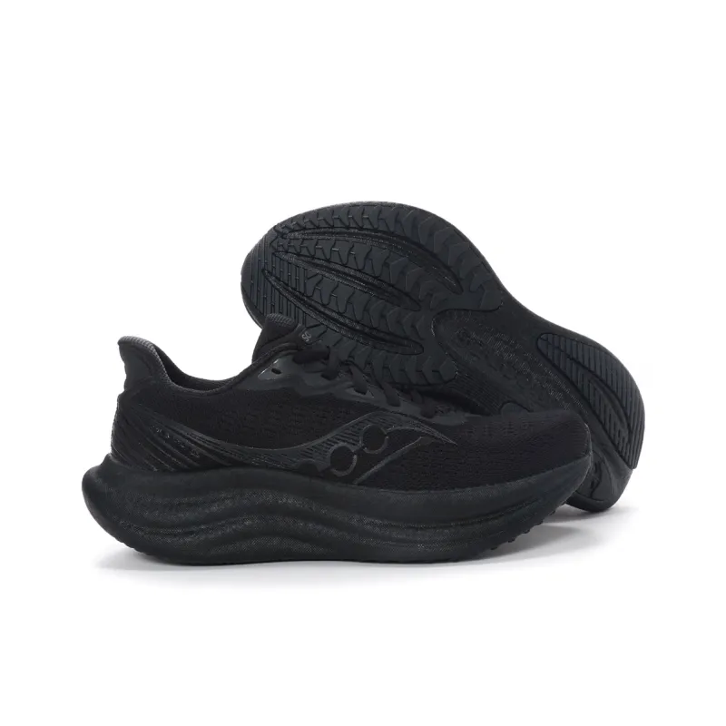 Saucony Triumph 23 Anti Slip Wear Resistant Low Top Running Shoes Men's Black-7