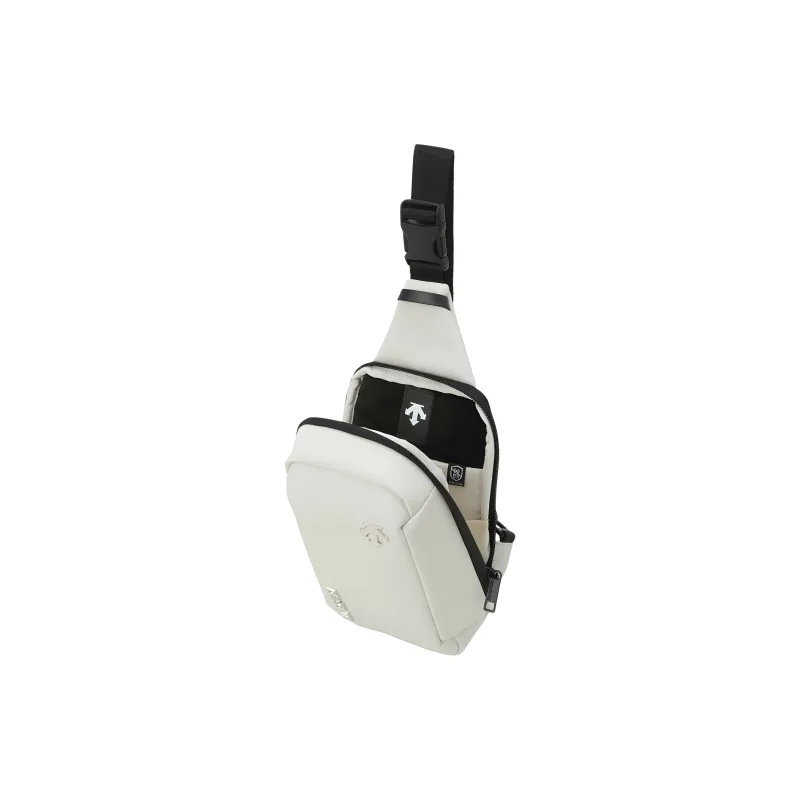 DESCENTE Nylon Sling Bag Trumpets Unisex White-4