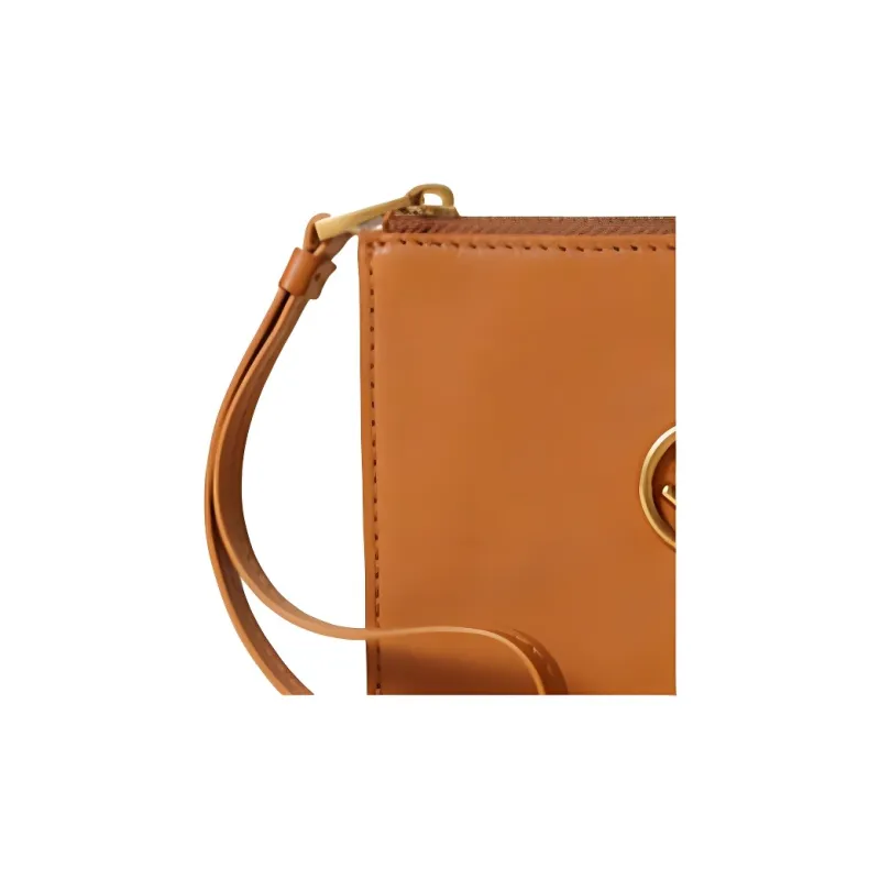 BAGTREE Cow Leather Card Holder Regular Unisex Caramel/Roasted Brown/Black/Cardamom Green/Bordeaux Red-1