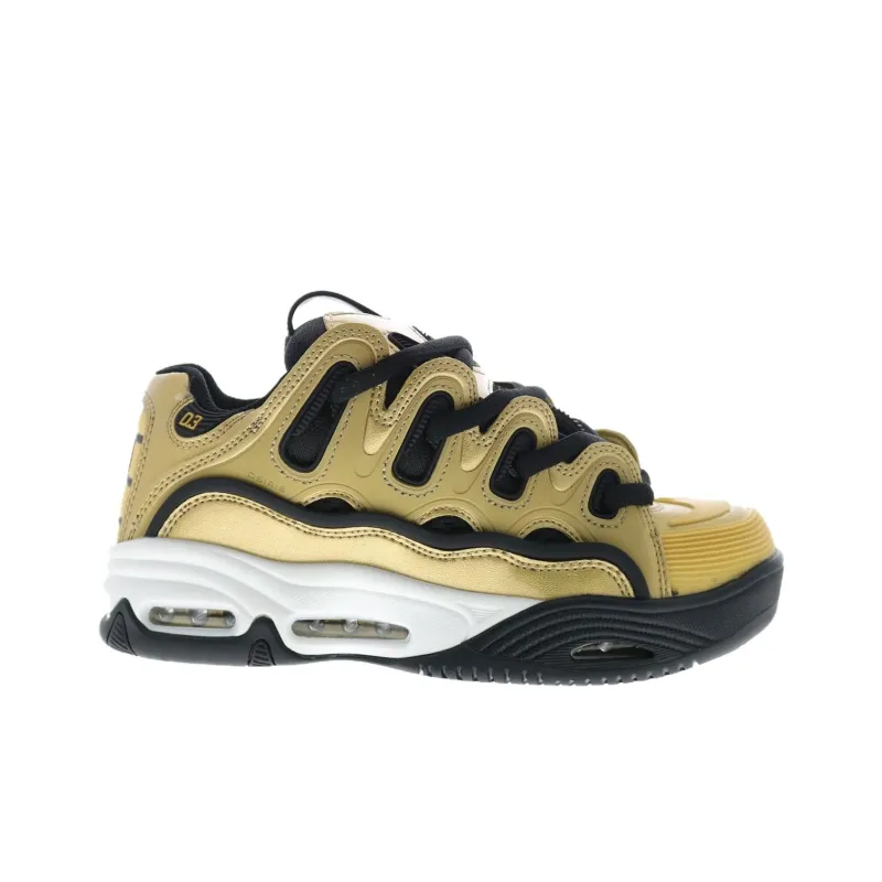 OSIRIS D3 Abrasion Resistant Low Top Skateboard Shoes Men's Gold-1