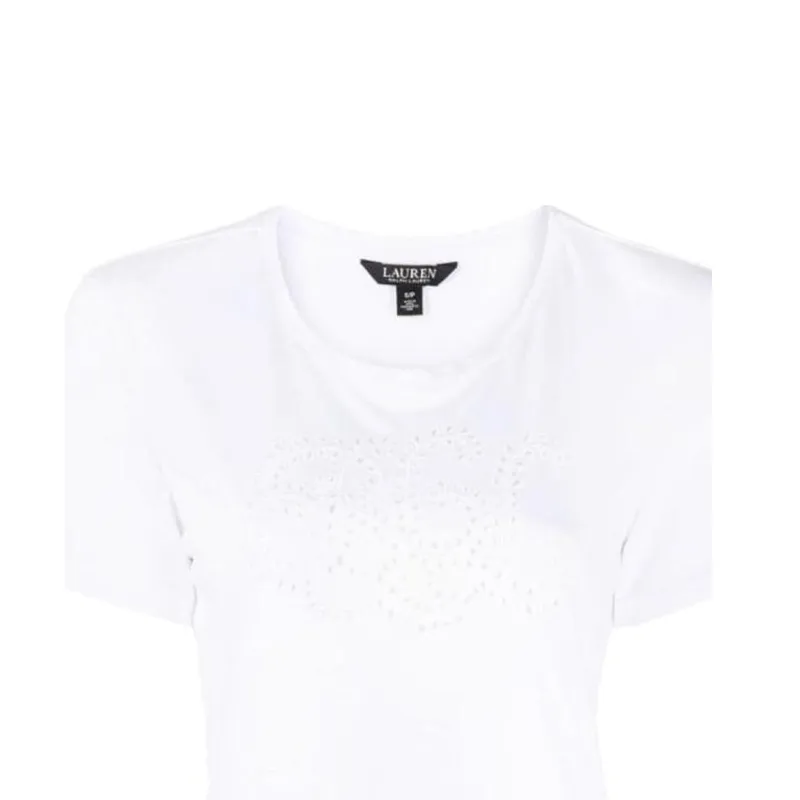 Lauren Ralph Lauren Katlin Embroidered T shirt-4