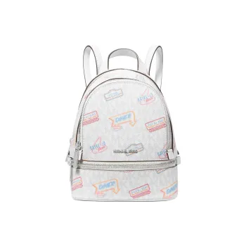 MICHAEL KORS Rhea Coated Canvas Backpack Extra Small Women's White