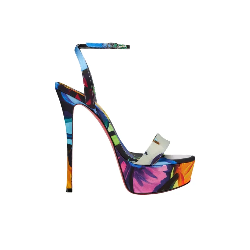 CL Loubi Queen Alta One Strap Sandals 15cm Women's Multicolor-1