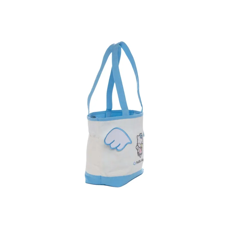 Sanrio Cotton Canvas Tote Bag, Shopping Bag, Shoulder Bag Women's Light Blue-1