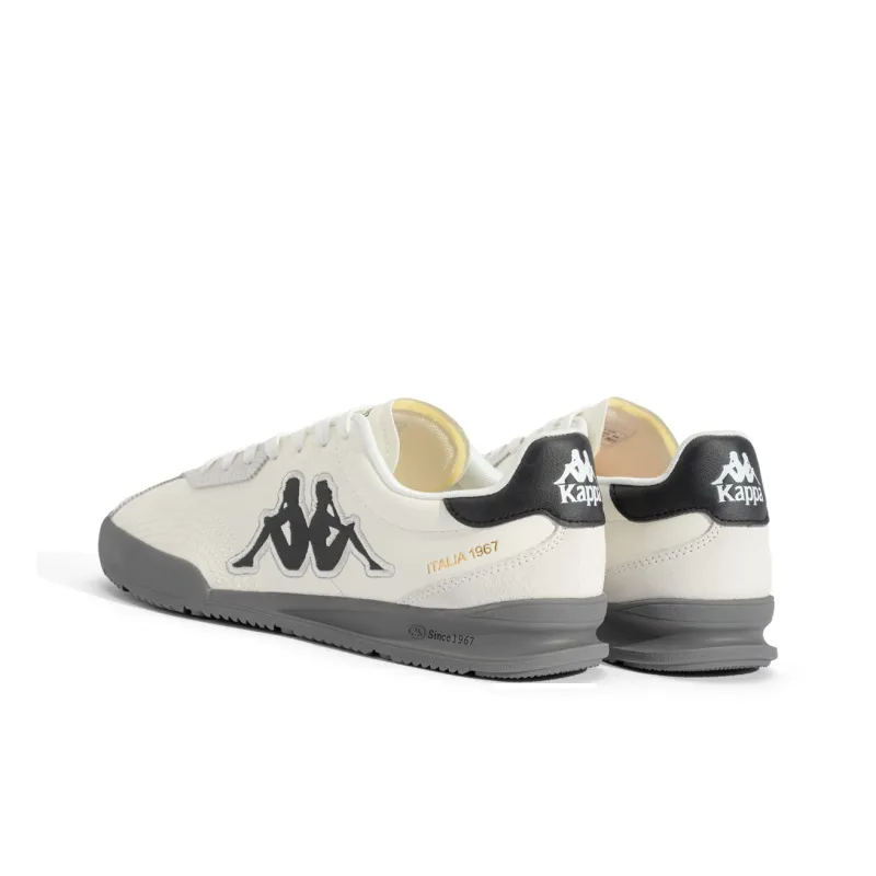 Kappa Abrasion Resistant Low Top Skateboard Shoes Unisex White-3