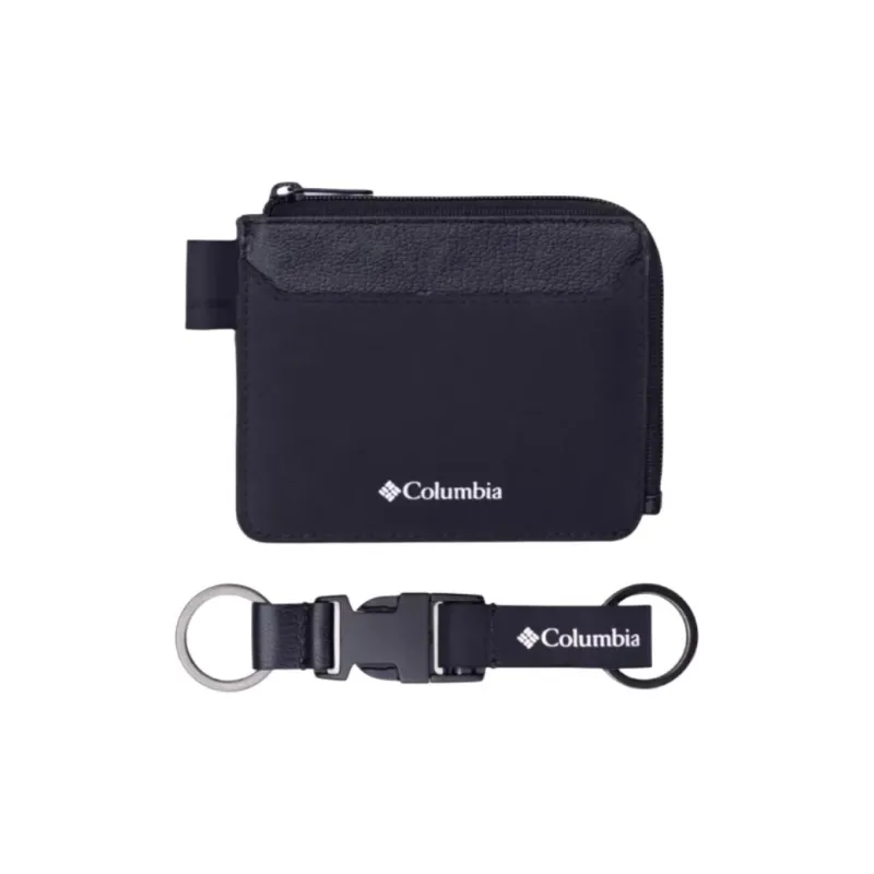 Columbia Half Zip Design Card Holder Men's Black-0