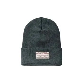 Filson Acrylic, Knitted Fabric Beanies Unisex Green