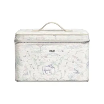 DIOR Cow Leather Makeup Bag Kids' Ivory