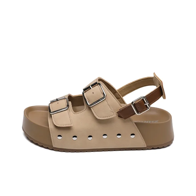 ZHR Birkenstock Style Mops One Strap Sandals 3cm Women's-5