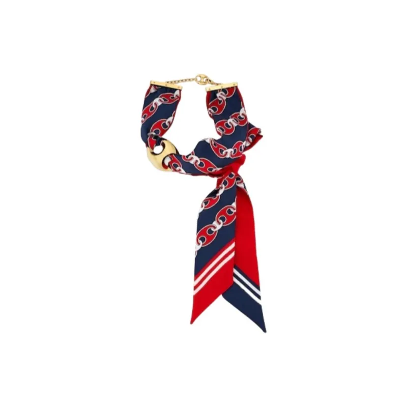 GUCCI Mulberry Silk Necklaces Women's Red-1