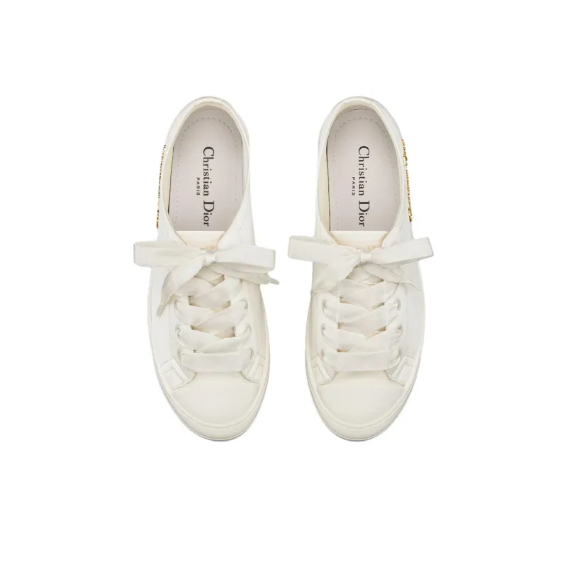 DIOR Dioriviera Lucky Low Top Skateboard Shoes Women's White-3