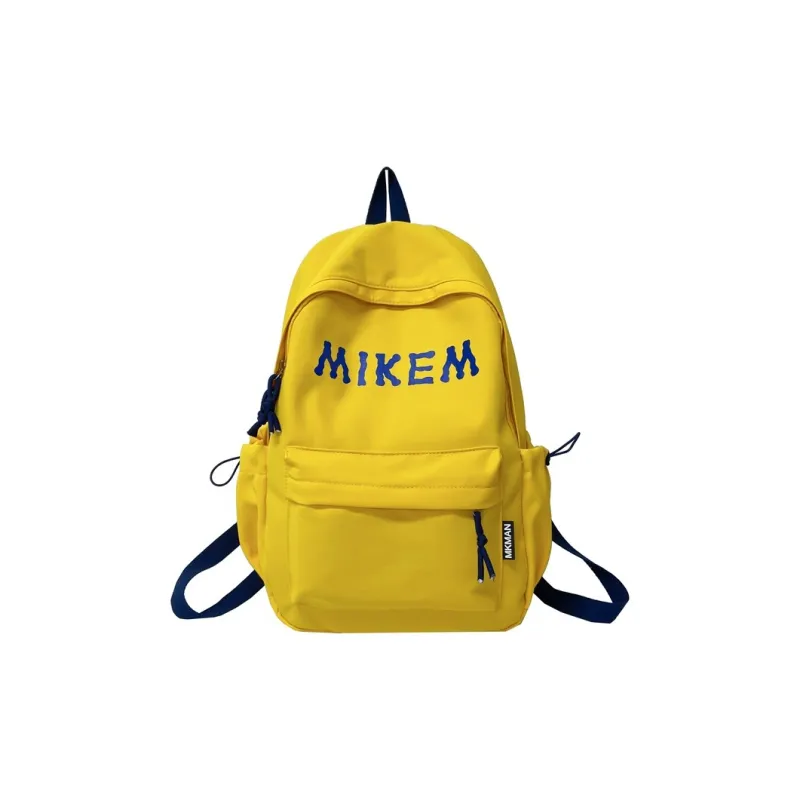 PULEWEI Composite Cloth Backpack Unisex Black/Red/Yellow/Blue-14