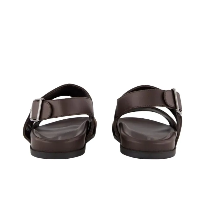 MANOLO BLAHNIK Golby One Strap Sandals Women's Brown-5