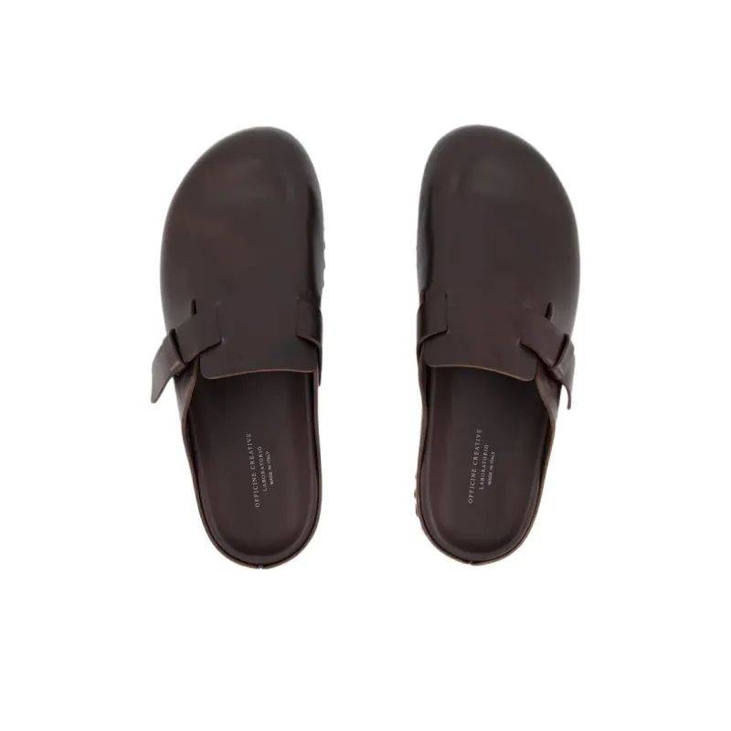 Officine Creative Agorà Closed Toe Slippers Men's Dark Brown-3