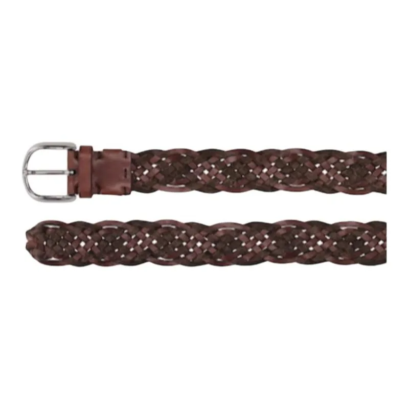 Brunello Cucinelli Leather, Metal Belt Unisex Red -1