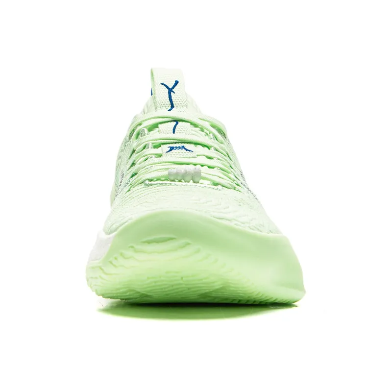 LiNing Anti Slip Wear Resistant Low Top Basketball Shoes Men's Green-4