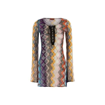 MISSONI Long Sleeved Dress Women's Multicolor
