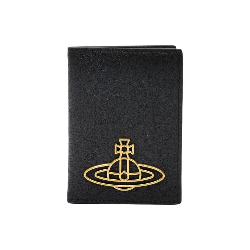 Vivienne Westwood Cow Leather Card Holder Women's Black-0