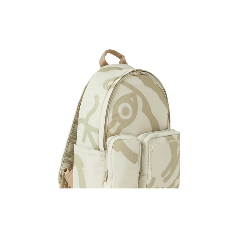 KENZO Polyamide Backpack Unisex Ecru-3