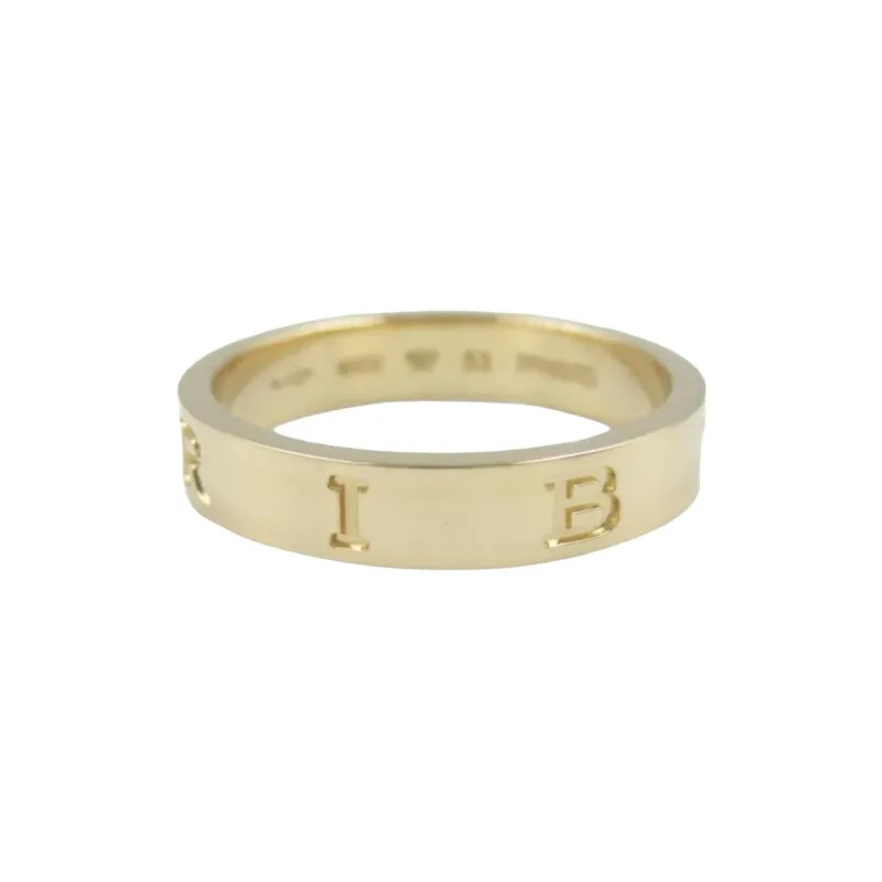 BVLGARI Pre Owned 2010s 18K Yellow Gold B zero1 Essential Band Ring-1