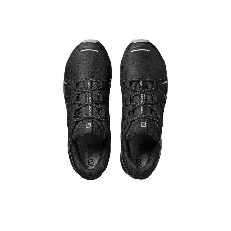 SALOMON Speedcross Vario 2 Abrasion Resistant Low Top Casual Running Shoes Men's Black-2