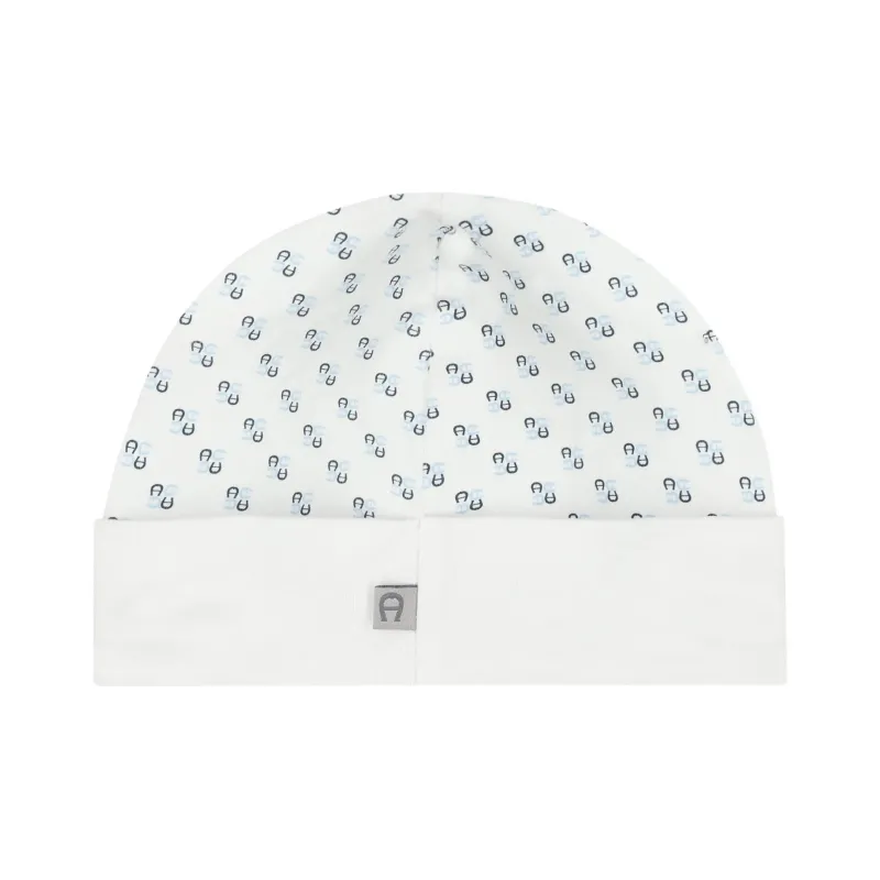 Aigner Kids Monogram print Beanie-1