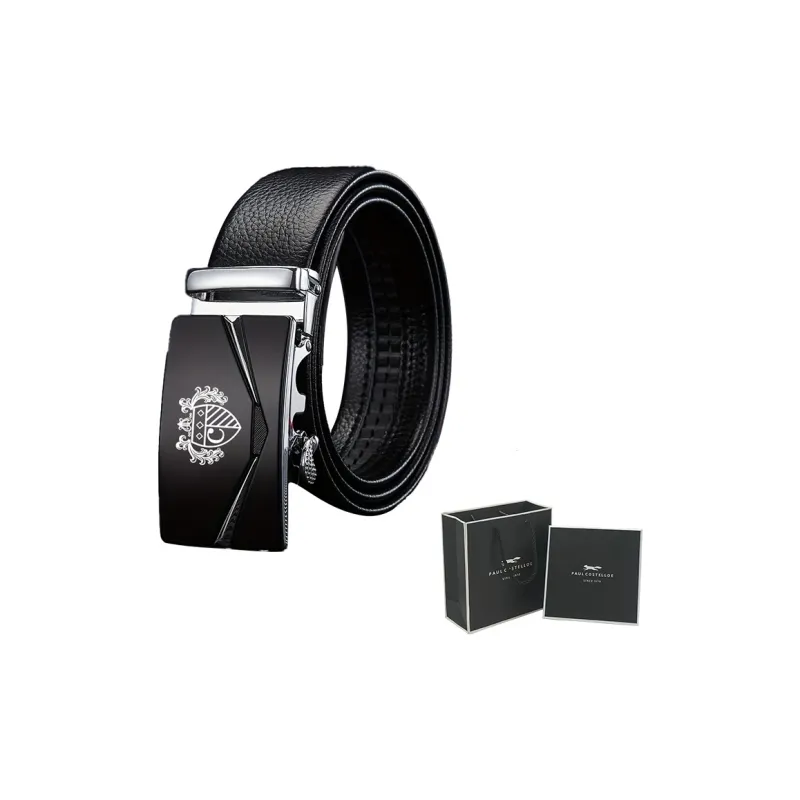 PAUL COSTELLOE Cow Leather Belts Unisex 3.5cm-4