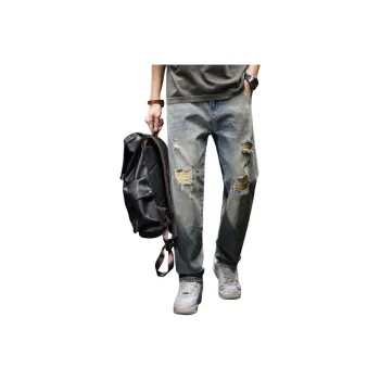 BUYDAUL Jeans Men Blue