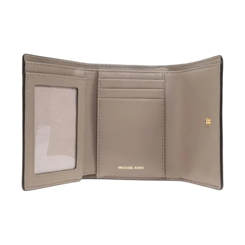 MICHAEL KORS Calfskin Wallet Trumpets Women's Light Gray-3