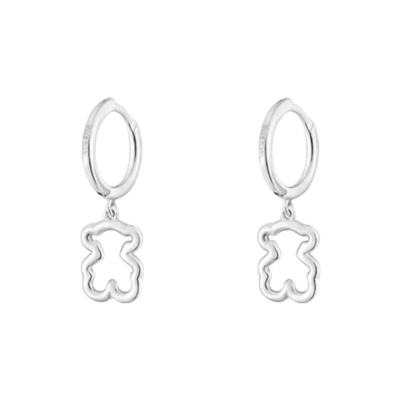 TAOSIXIONG 925 Sterling Silver, Freshwater Pearl Earrings Women's Silver-0