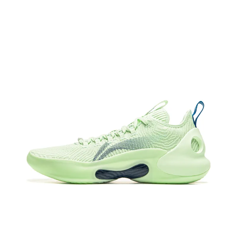 LiNing Anti Slip Wear Resistant Low Top Basketball Shoes Men's Green-0