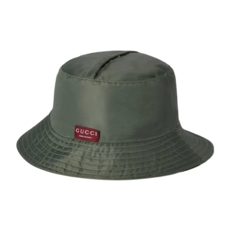 GUCCI Nylon Bucket Hats Women's Green-8