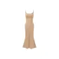 Light Coffee Long Skirt