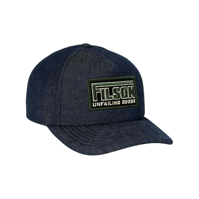 Filson Cotton, Denim Baseball Caps Unisex Dark Blue-0