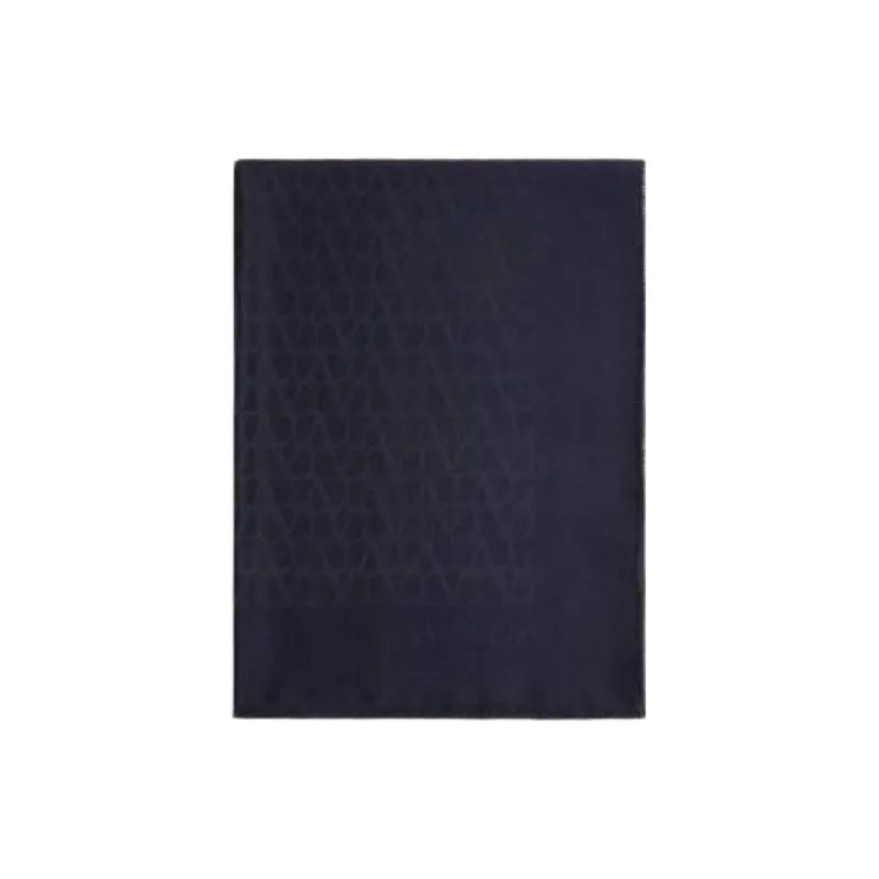 Valentino Silk, Wool Knit Scarves Women's Black-1