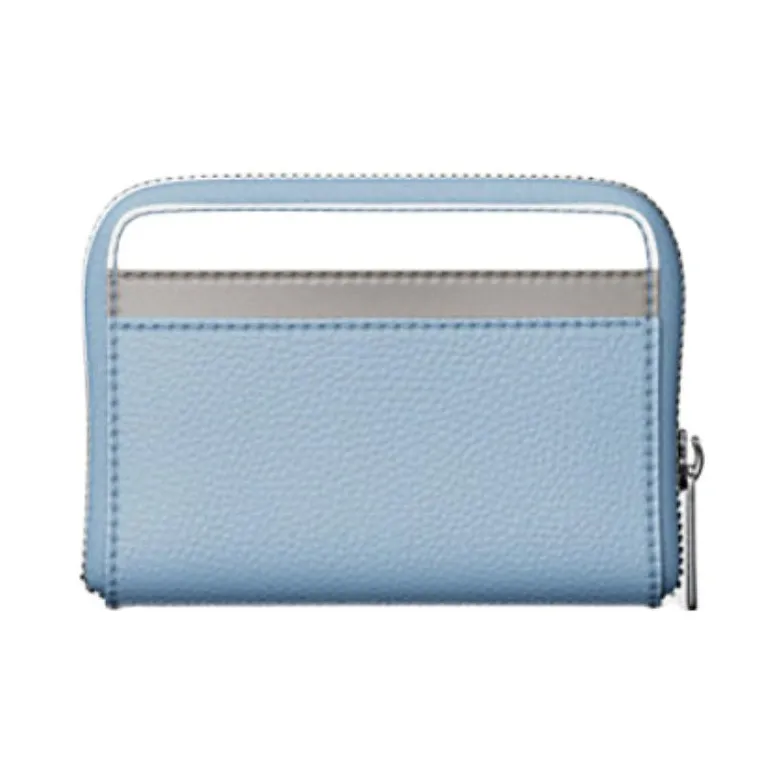 MICHAEL KORS Jet Set Polyurethane Wallet Medium Size Unisex Blue-2