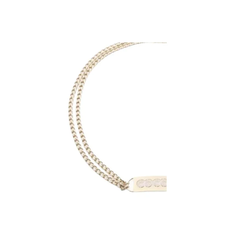 CHANEL Gold Plated Waist Chains Women's Gold Width 0.6cm-2