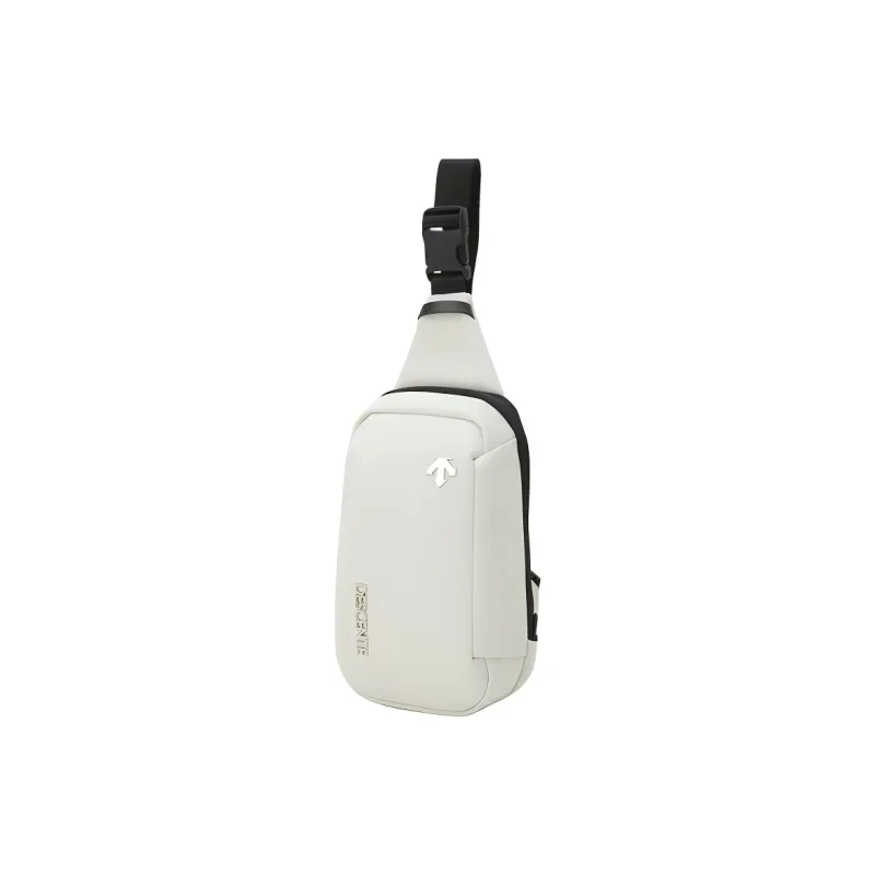 DESCENTE Nylon Sling Bag Trumpets Unisex White-1